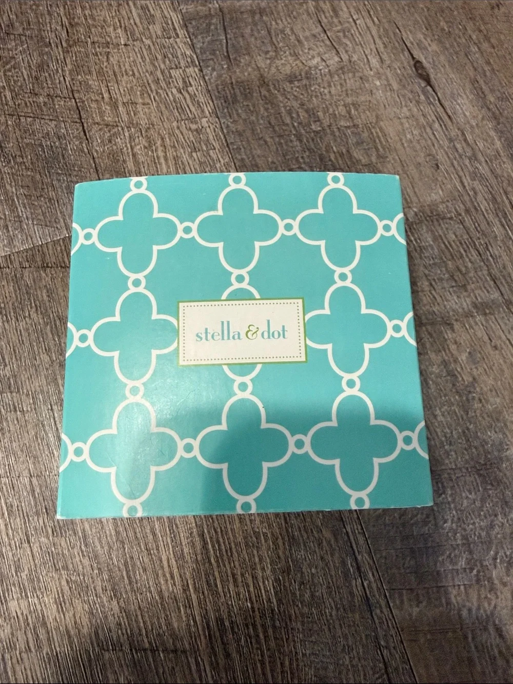 Stella & Dot Enamel Crystal Bangle Bracelet Set – Mint & Ivory - Picture 10 of 10